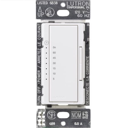 Lutron COUNTDOWN TIMER WT 150W MA-T51MNH-WH